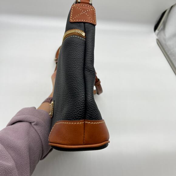 Dooney & Bourke Pebble Leather Crossbody Handbags Black - Picture 4 of 15